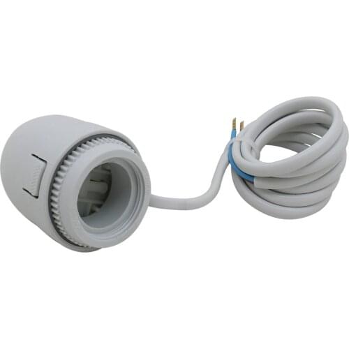 Manifold underfloor heating radiator normally opened closed 24V 230V NO NC electric thermal actuator valve head for thermostat