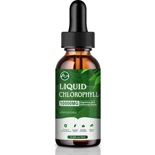 Minch Chlorophyll Liquid Extract Dietary Supplement Liquid Chlorophyll Drops Supplement for Skin Care Hair Care Detox Skin Oil