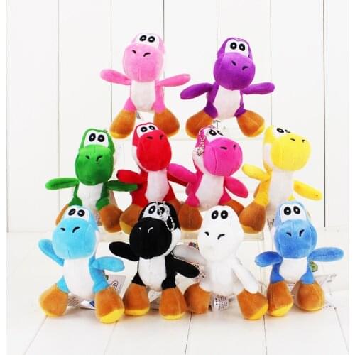 12CM 1pcs Yoshi Plush phone chain toy cute dinosaur animal doll soft stuffed doll