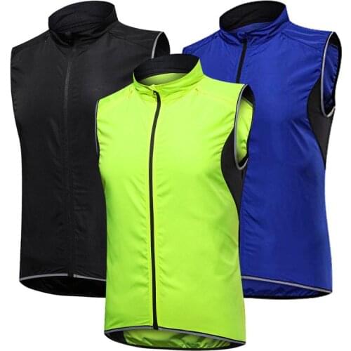 2019 New Mens Cycling Vest Breathable Reflective Windbreaker Sleeveless Cycling Windproof Jersey Ropa Ciclismo Windstopper