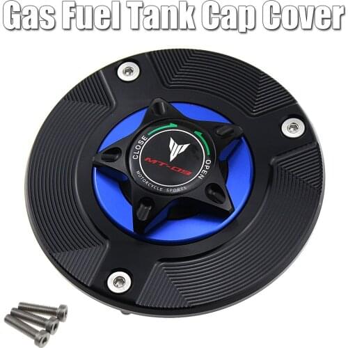 For YAMAHA MT09 FZ09 MT-09 FZ-09 2014 2015 2016 2017 2018 2019 Motorcycle Accessories Gas Fuel Tank Cap Cover CNC Aluminum