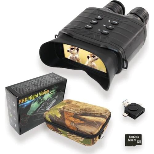 Night Vision Binoculars 1080P HD Infrared IR Telescope Hunting 500m Night Viewing Distance Night Vision Goggles