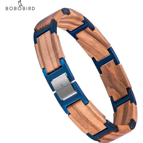 BOBO BIRD Wooden Men Women Bracelet Fashion Jewelry Couple Charm Bangle браслет мужской Christmas Gift For Lovers Drop Shipping