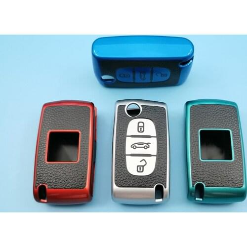 4 Color Style Tpu Car Key Case Cover For Citroen Xsara Picasso C2 C3 C4 C5 C6 C8 For Peugeot 107 206 207 307 308 406 Accessories