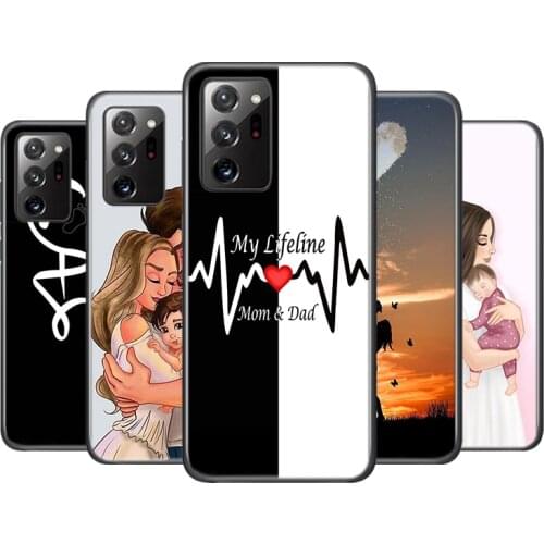 Mom Dad Baby Family For Samsung Galaxy A01 A11 A12 A21 A21S A31 A41 A42 A51 A71 A32 A52 A72 A02S UW Phone Case