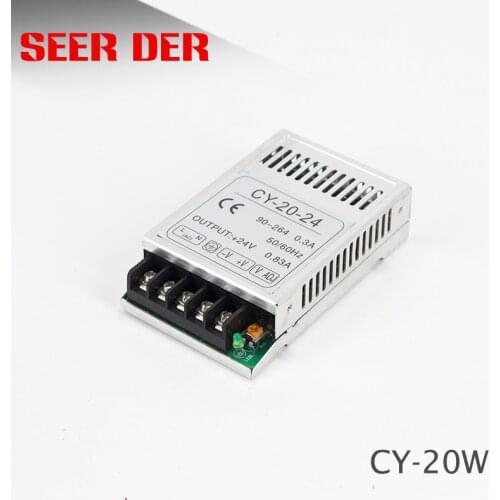 CY-20w CE approved 20w 24v 0.8a / 5v 3a / 12v 1.6a ac dc single output regulated power supply ultra-thin