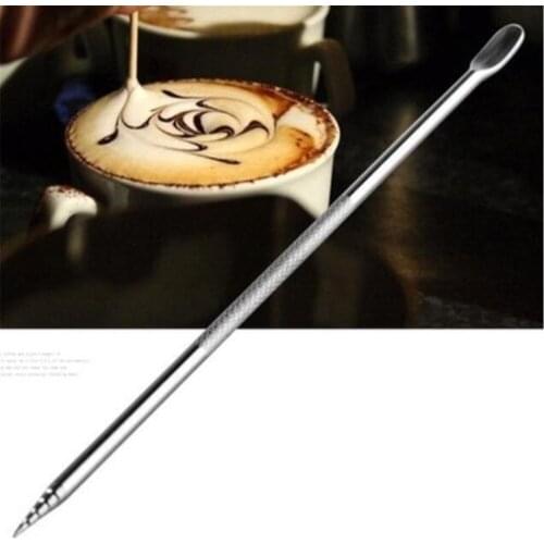 30pcs/lot Barista Cappuccino Espresso Coffee Decorating Latte Art Pen Tamper Needle