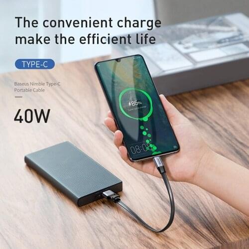 Usb type c cable 5A quick charger for huawei P20 P30 mate 20 pro Fast charging data cable for Samsung xiaomi Android short 20cm