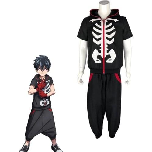 Anime Kemono Jihen cosplay costume Jump Square Kusaka Kabane Cosplay Hoodies Hooded Unisex Top Pants Gloves Full set