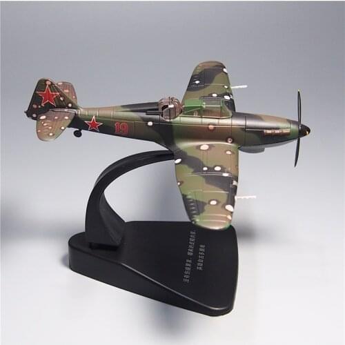 1/72 WWII Soviet Union Russia Airforce IL2 Fighter Air Force Diecast Aircraft Plane Model Alloy Toy for Collectible Display