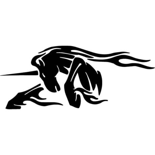 Fashion Unicorn Creative Fun Car Stickers PVC Personality Auto Body Windows Exquisite Waterproof Decals Customizable Colors