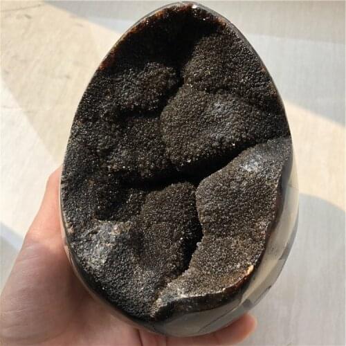 DHX SW natural stones and minerals large beautiful dragon septarian geode egg around 1KG home decoration very good quality