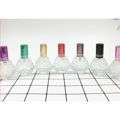 New 10ML Peacock Tail Glass Spray Perfume Empty Bottle 100pcs/lot
