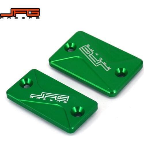 Motorcycle CNC Front & Rear Brake Reservoir Fluid Cover For KAWASAKI KLX125 10-16 KLX150S 09-13 KLX250 KLX150BF KLX230 KLX300R