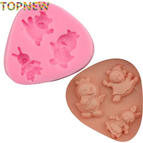 Lovely rabbit shape silicone soap mold,Fondant Cake Decorating styling Tools, bakeware,cooking tools kitchen accessories 2405