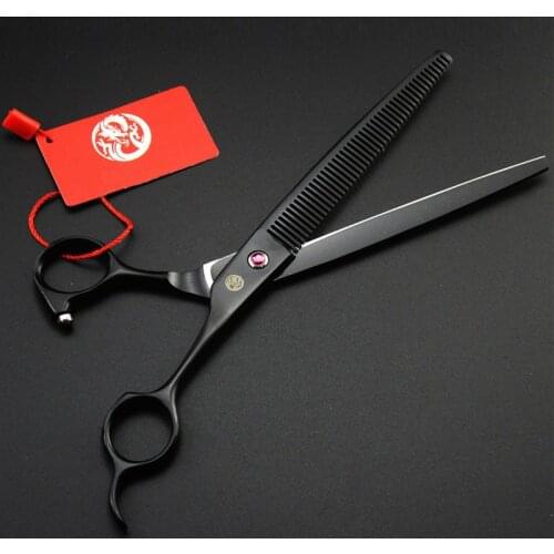 7.5 Inch Professional Pet Grooming Scissors Dog Cat Tesoura Pets Grooming Thinning Shears Scissors Japan 440C High Quality