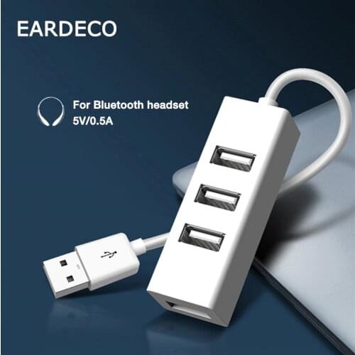 EARDECO 4 in 1 USB Hub For Bluetooth Headphone Laptop PC Computer Notebook Splitter Adapter 4 Ports Lenovo Laptop Accessories
