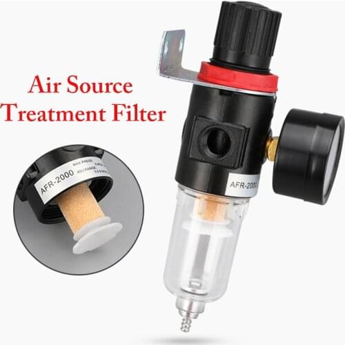 AIR PRESSURE REGULATOR Gauge Airbrush Compressor AFC2000 AIR PRESSURE REGULATOR Gauge Water Oil Trap Moisture Filter AFR-2000