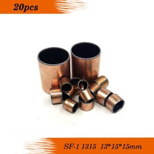 SF-1 1315 Oilless bush DU Self-lubricating bushing Sintered bush Size 13*15*15mm sliding bearing