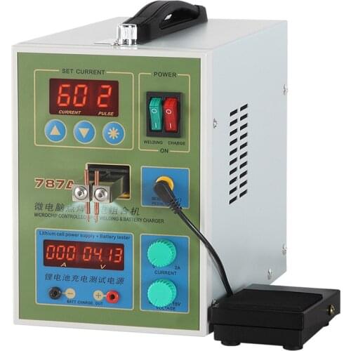 SUNKKO 787A 18650 Lithium Battery Spot Welder Machine Double Pulse LED Light Spot Welding Machine Spot Welding Pulse EU US UK