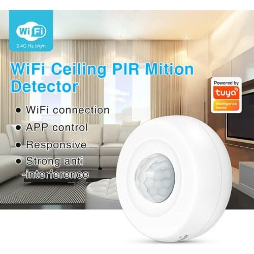 Tuya Smart Motion PIR Sensor WiFi Infrared Human Body Sensor Detectors Smart Life APP Push Wireless Home Security Alarm System