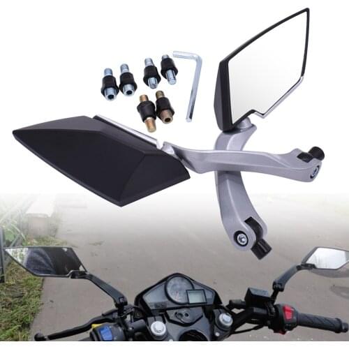 Motorcycle Rear Mirror 8mm 10mm Motorbike Modification Back Side Mirror For Honda Scooter Suzuki Yamaha Kawasaki Victory BMW
