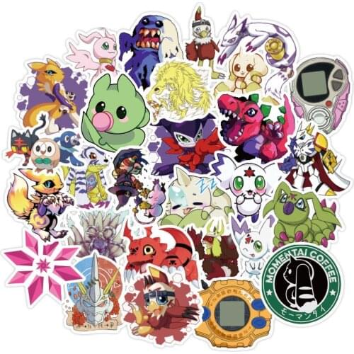 10/30/50Pcs Classic Anime Movie Digital Monster Sticker For Laptop Luggage Motorcycle Phone Skateboard Toys Car Diary Pegatina