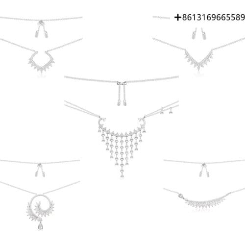 100% original high quality 1:1 copy dental dinner necklace female fashion pop jewelry free postage factory direct sales quality