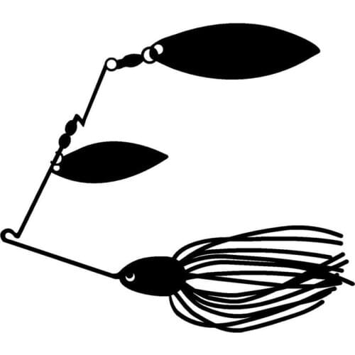 12.4*10.8CM Fishing Spindle Type Personality Car Styling Car Stickers Vinyl Decals Motorcycle Accessories C2-0584