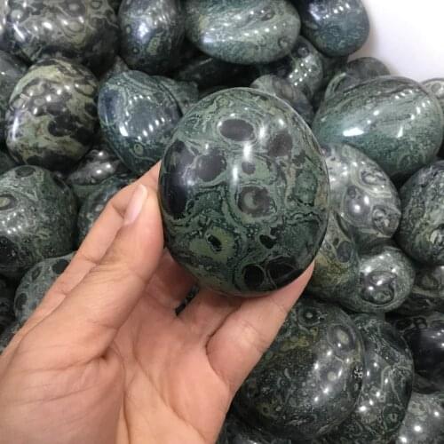 120g Natural Malachite crystal Stone Kambaba Jasper Palm Stone for healing