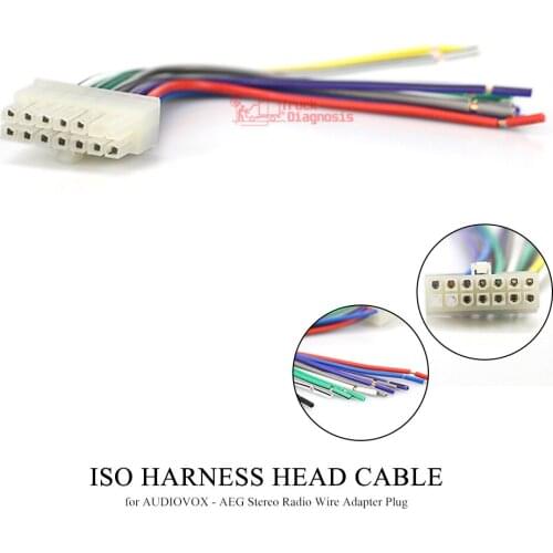 15-101 Car ISO Harness Head Cable for ALPINE CDA Stereo Radio Wire Adapter Plug Wiring Connector Cable