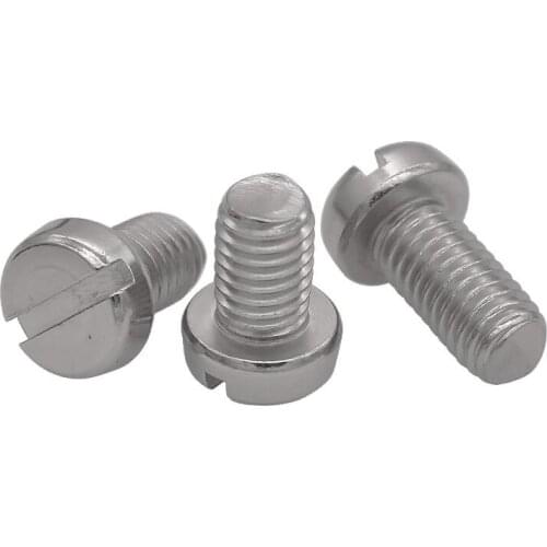 30pcs M3 stainless steel Slotted screw machine screws 4mm-20mm length