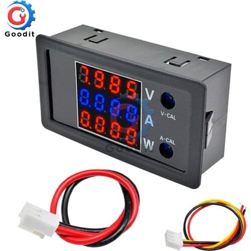 4 Digital DC 100V 10A 1000W LCD Display Voltage Current Power Meter High Precision Voltmeter Ammeter Wattmeter Tester Detector