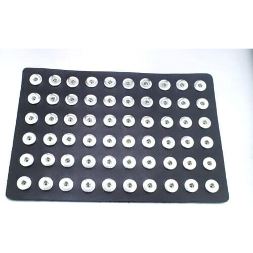 60pcs PU leather 18mm Metal Snap Button display board NE449 watches women one direction Unisex DIY jewelry