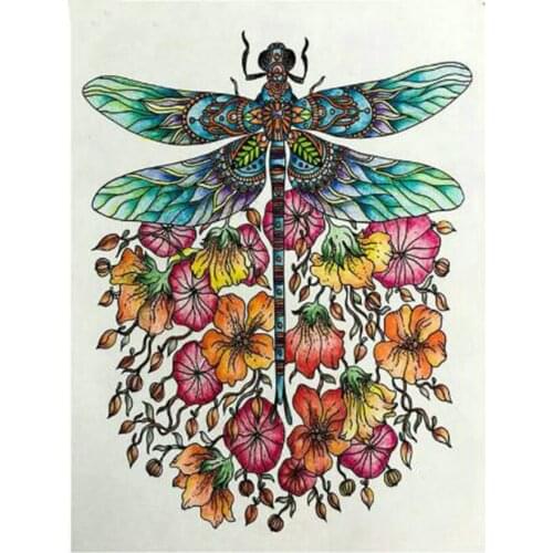5D DIY Diamond Painting Full Square/Round Drill "dragonfly flower" Embroidery Cross Stitch gift Home Decor Gift WG848