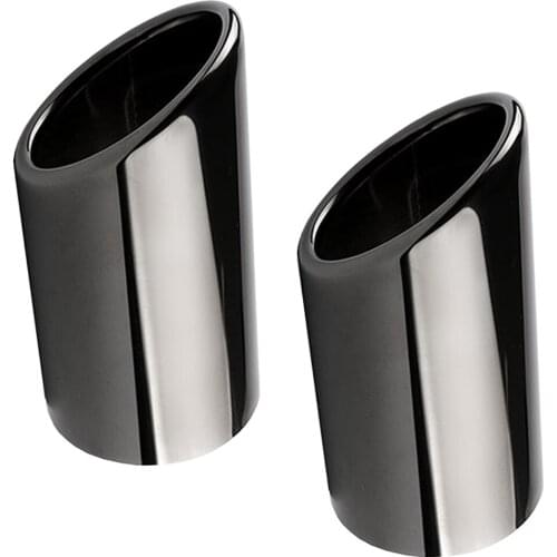 Car Round Exhaust Muffler Pipe Tip for VOLKSWAGEN Stainless Steel Chrome Trim Modified Car Rear Tail Throat Exhause Liner