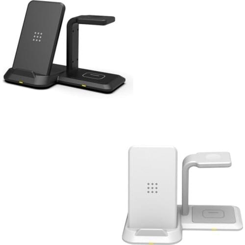 3 in 1 Qi Wireless Charger for Samsung Note 20 10 S10 Wireless Charger Stand for Galaxy Watch Active/Galaxy Buds