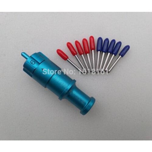 1pc Cricut Cutting Plotter Blade Holder + 5pcs 45 + 5pcs 60 Degree Roland Refine Ruijie Cutter Cutting Blades