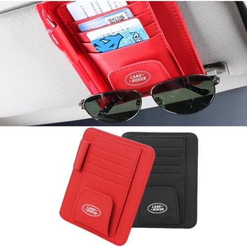For Land Rover Defender Aurora Discovery Sport Range Rover Sport Evoque L322 Car Hanging Sunglasses Clip Storage Bag Accessories