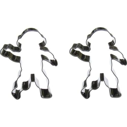 Astronaut shape 2 piece cookie cutting molds, baking tools, cake decorating soft candy tools