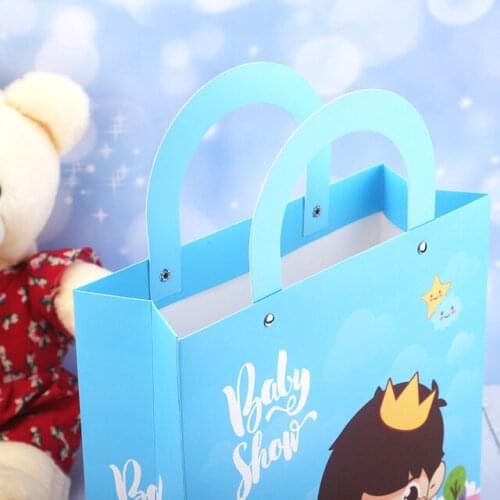 CMYK printing Chinese manufacturer of cartoon printed gifts custom shopping paper bags with your own logo --XP2392