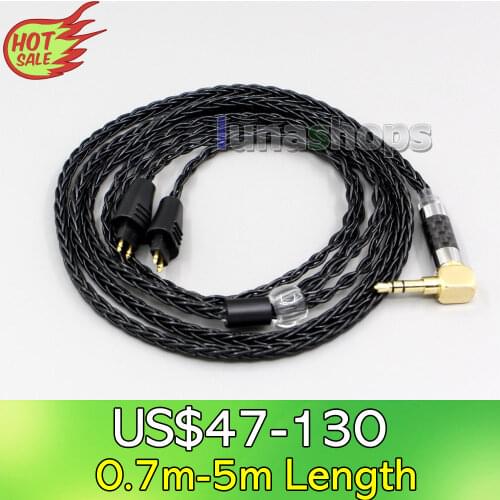 LN006338 XLR Balanced 3.5mm 2.5mm 8 Cores Silver Plated Headphone Cable For FOSTEX TH900 MKII MK2 TH909 TR-X00 TH600 TH610