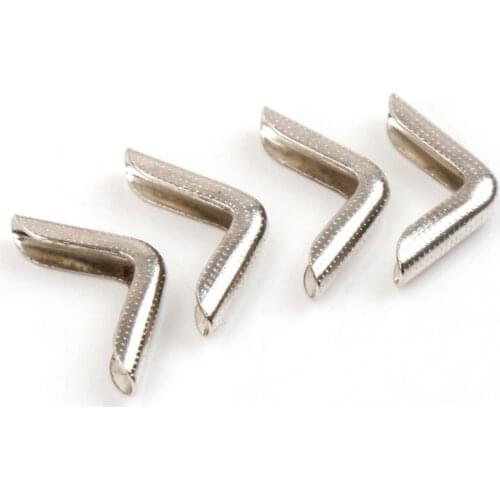 Metal Corners For Books Scrapbooking Photo Albums Menus Corner Protectors Metal Crafts DIY Ornament 10x10x2mm 100pcs