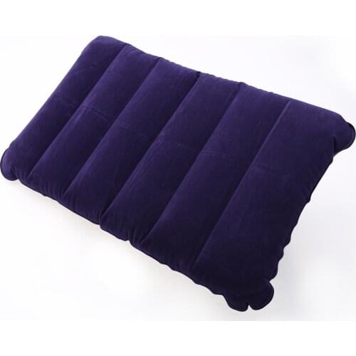 Outdoor 47x30cm Inflatable Pillow Travel Outdoor Comfortable Protect Head Neck Inflatable Air Pillow Cushion Camping Mat