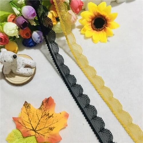 NS1816 Elastic Spandex Lace Trim 2cm Coral Foral Sewing for Dress