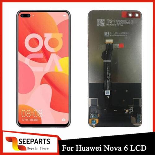 Original For Huawei Nova 6 lcd display WLZ-AL10 WLZ-TL10 lcd Touch Screen Digitizer Assembly huawei honor v30 View30 lcd display
