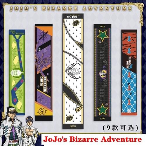 Anime Cosplay JOJO Kujo Jotaro JoJos Bizarre Adventure Cosplay Props Kira Yoshikage Bruno Scarf Warm Velvet kids Christmas Gift