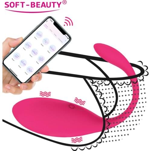 Silicone Vibrator APP Wireless Remote G-spot Massage Clitoris Stimulator Kegel Ball Vibrating Egg Adult Games Sex Toys for Women