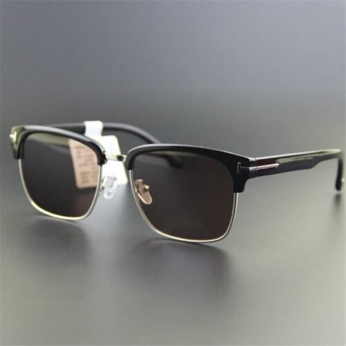 Vazrobe Glass Sunglasses Male Ladies Unisex Vintage Sun Glasses Men Women 2018 Retro Brown Lens Anti Scratch