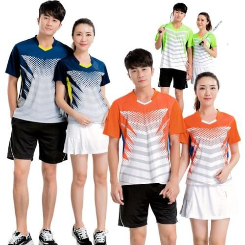 Men/women tennis jerseys clothes,badmitnon/table tennis sport shirt clothing,tennis suits shirt+shorts for men tenis masculino